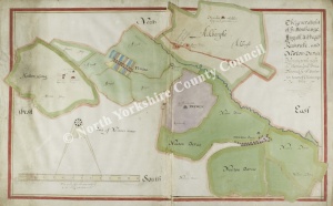 Historic map of Hutton Hang 1627
